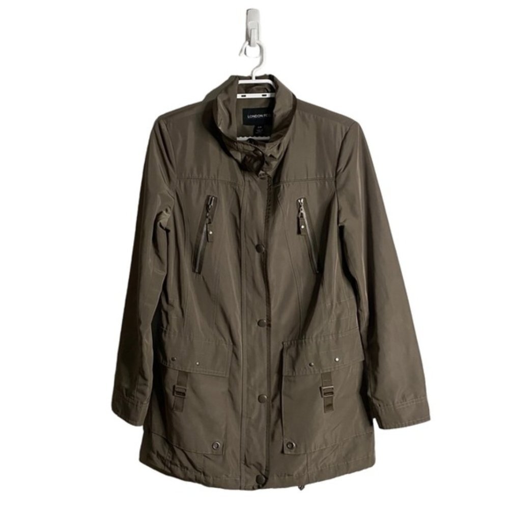 London Fog Unisex Green Full Zip Casual Jacket